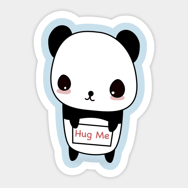 Hug Me Panda Sticker by happinessinatee